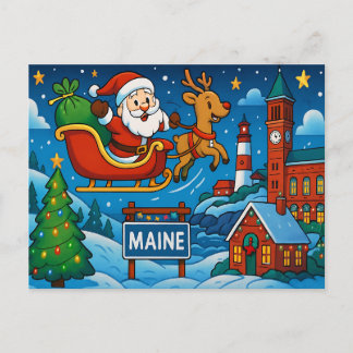 MAINE Postcard