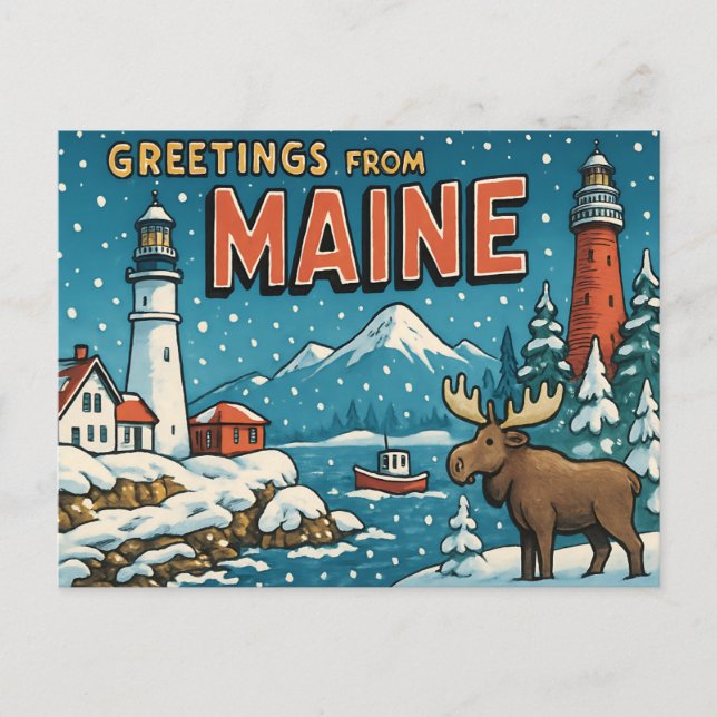 MAINE Postcard (Front)