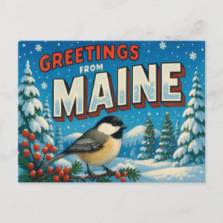 MAINE Postcard
