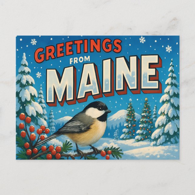 MAINE Postcard (Front)