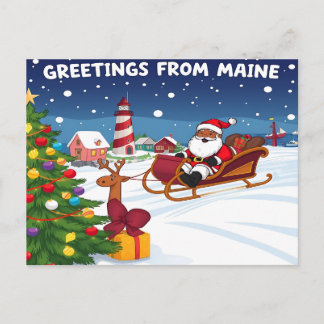 MAINE Postcard