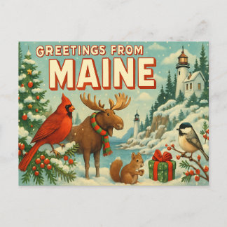 MAINE Postcard