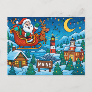 MAINE Postcard