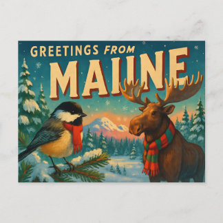 MAINE Postcard