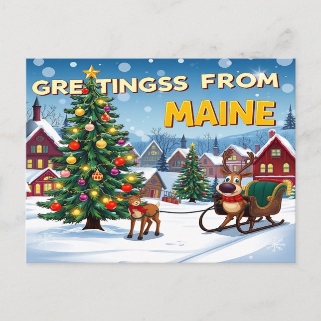 MAINE Postcard (Front)