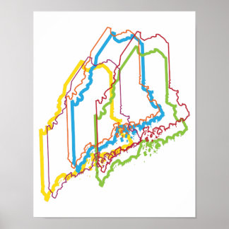 maine pride blur poster