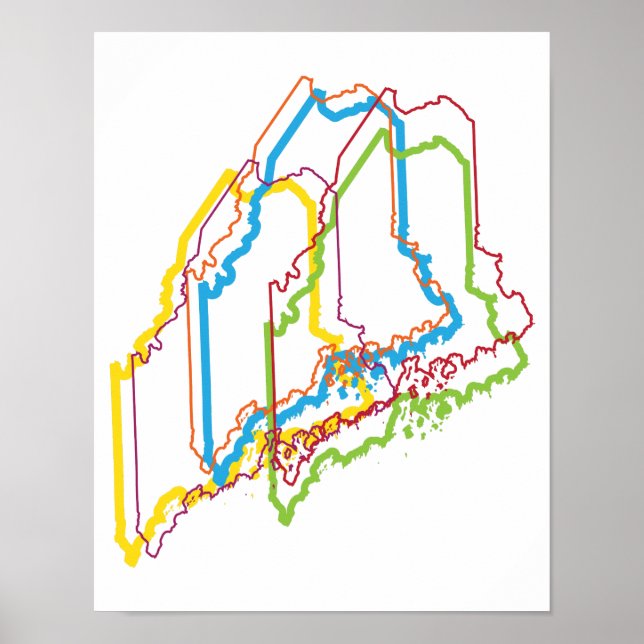 maine pride blur poster (Front)