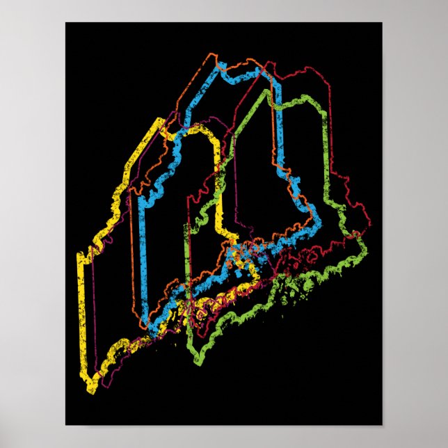 maine pride blur poster (Front)