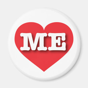 Maine Red Heart - I love ME Magnet