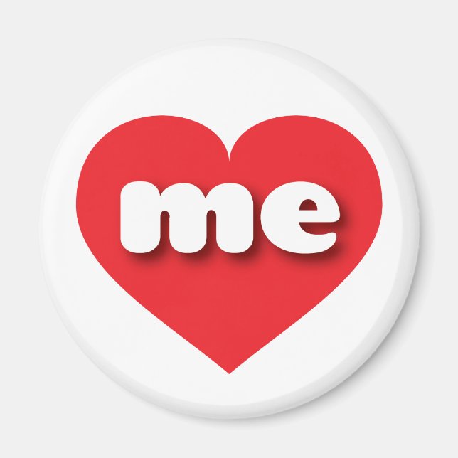 Maine red heart - I love me Magnet (Front)