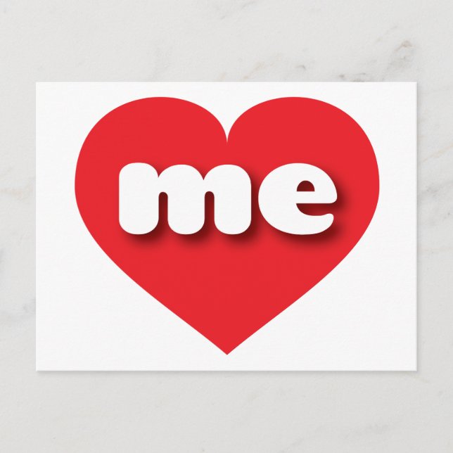 Maine red heart - I love me Postcard (Front)