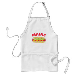 Maine Red Snapper Hotdog Portland ME Food Cookout Standard Apron