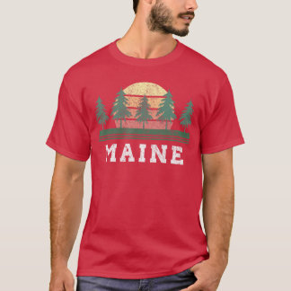 Maine Retro Vintage Gift Men Women family friend b T-Shirt