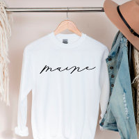 Maine Script State Women’s Sweatshirt