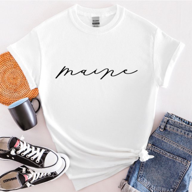 Maine Script State Women’s T-Shirt (Creator Uploaded)