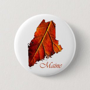 Maine Souvenir Gift Item 6 Cm Round Badge