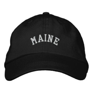 Maine State Embroidered Embroidered Hat