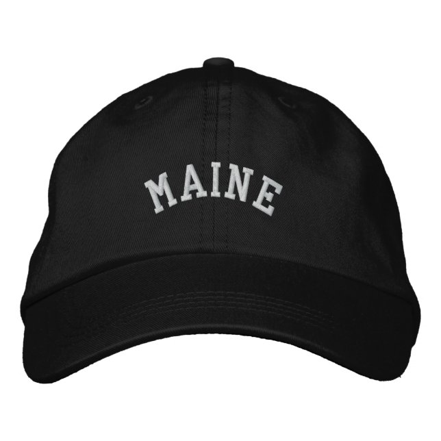 Maine State Embroidered Hat (Front)