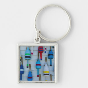 Maine, Stonington, decorative lobster buoys Key Ring