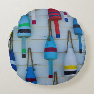 Maine, Stonington, decorative lobster buoys Round Cushion