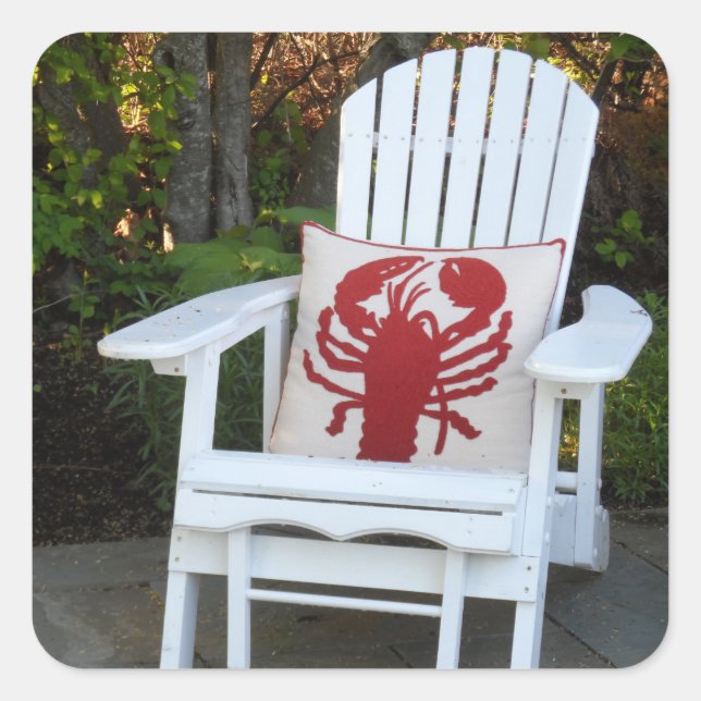 Maine Summer Square Sticker (Front)