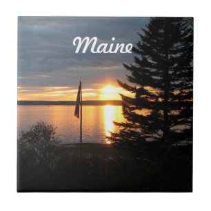 Maine Sunset Tile