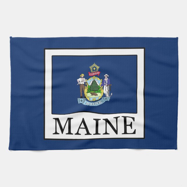 Maine Tea Towel (Horizontal)