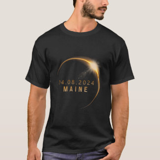 Maine Total Solar Eclipse April 8 2024 Solar Eclip T-Shirt