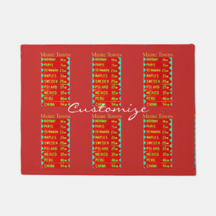 Maine Towns Sign Thunder_Cove Doormat