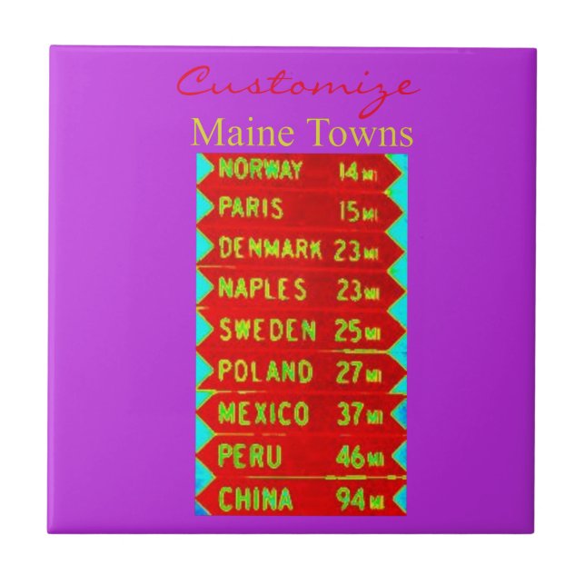 Maine Towns Sign Thunder_Cove Tile (Front)