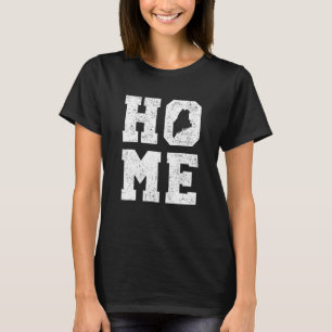 Maine USA State Map Home Pride T-Shirt