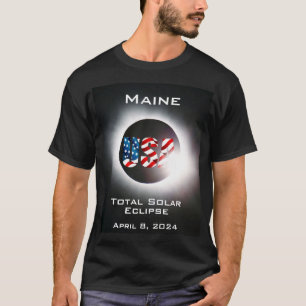 Maine USA Total solar eclipse April 8, 2024 T-Shirt