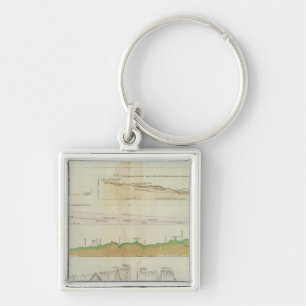 Maine vertical sections key ring