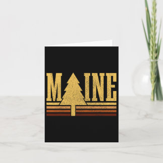 Maine Vintage Tree State Pride Camping Hiking Main Card