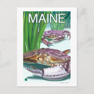 MaineCrab and Fisherman Postcard