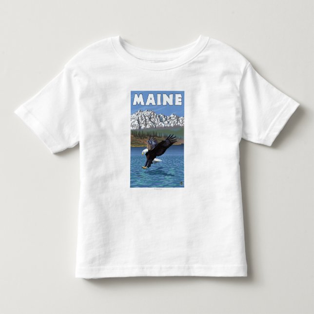 MaineEagle Fishing Toddler T-Shirt (Front)