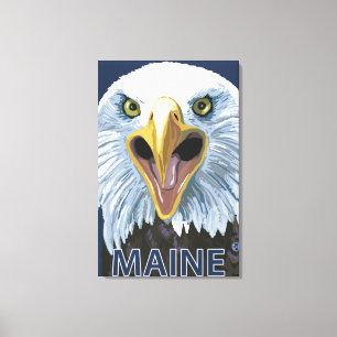 MaineEagle Up Close Canvas Print