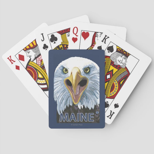 MaineEagle Up Close Playing Cards (Back)