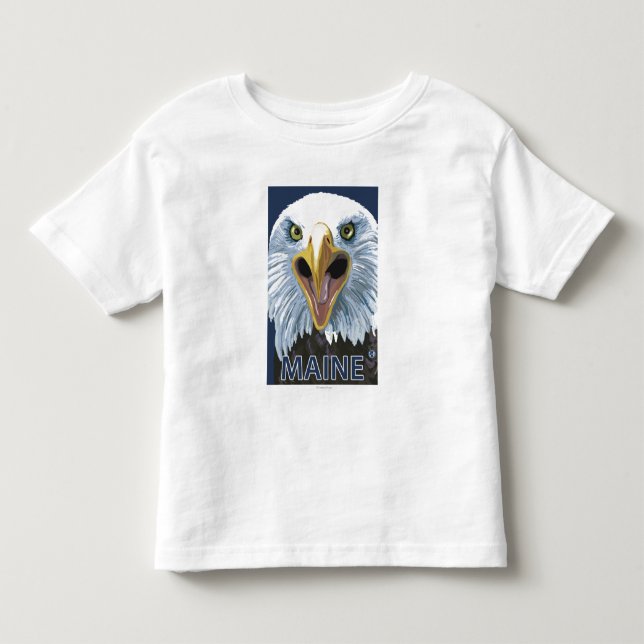 MaineEagle Up Close Toddler T-Shirt (Front)