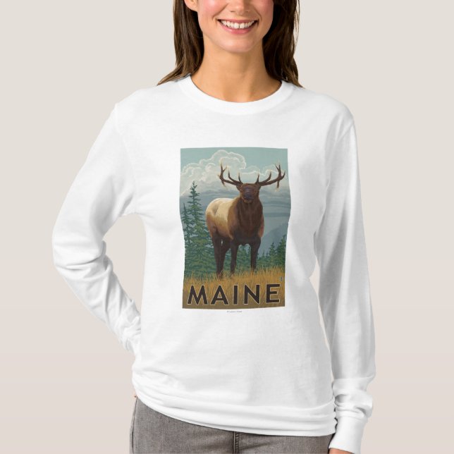 MaineElk Scene T-Shirt (Front)
