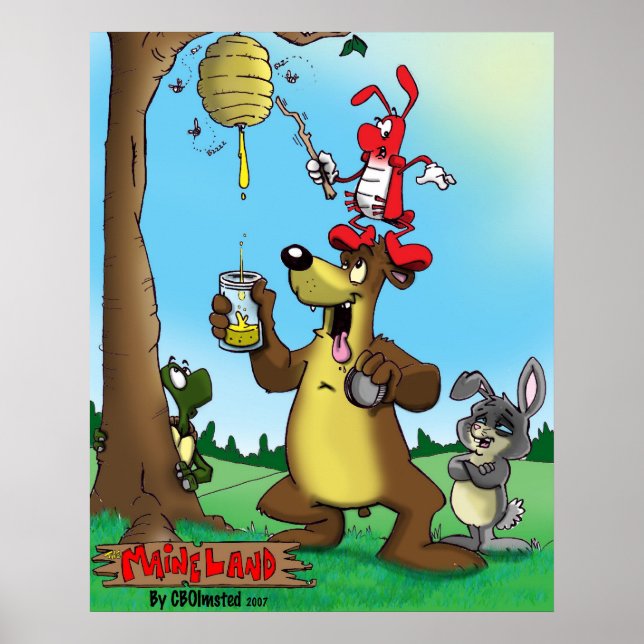 Maineland poster-hunny buddies poster (Front)