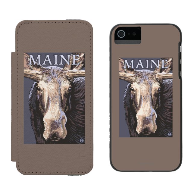MaineMoose Up Close Incipio iPhone Wallet Case (Side by Side)