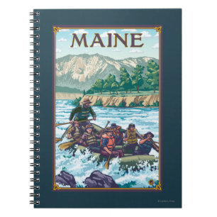 MaineRiver Rafting Scene Notebook