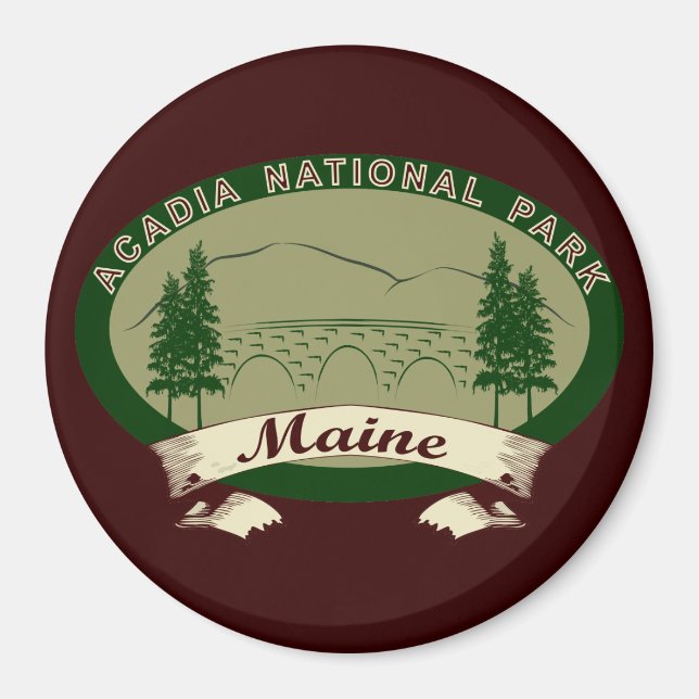 Maine's Acadia National Park Magnet (Front)