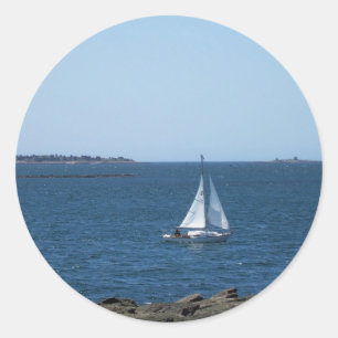 Maine's Coastal Landscape Classic Round Sticker