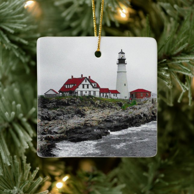 Maine's First Guardian Ceramic Ornament (Tree)
