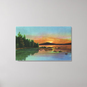 MaineSunset View on Bald Mountain Canvas Print