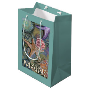 MaineTidepool Scene Medium Gift Bag