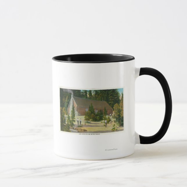 MaineView of a Log Cabin in the Maine Woods Mug (Right)
