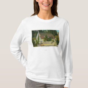 MaineView of a Log Cabin in the Maine Woods T-Shirt